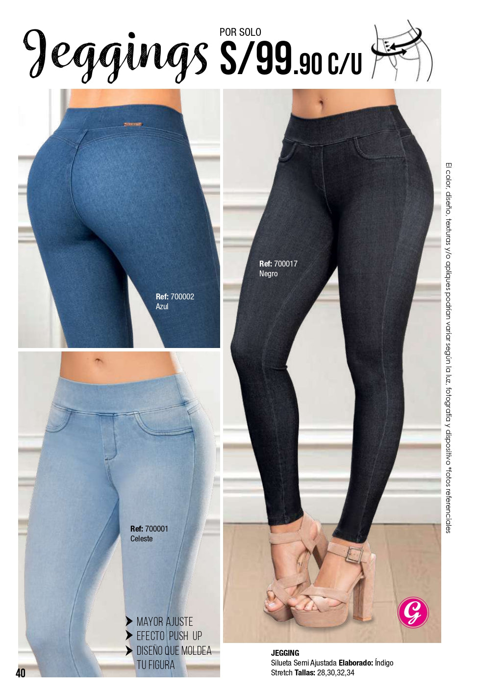 JEGGING SILUETA SEMI AJUSTADA