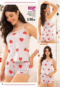 PIJAMA JASPE SILUETA SEMI SUELTA