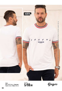 POLO BLANCO ALGODÓN JERSEY