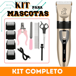 KIT CORTADOR DE PELO PARA MASCOTA INALÁMBRICO