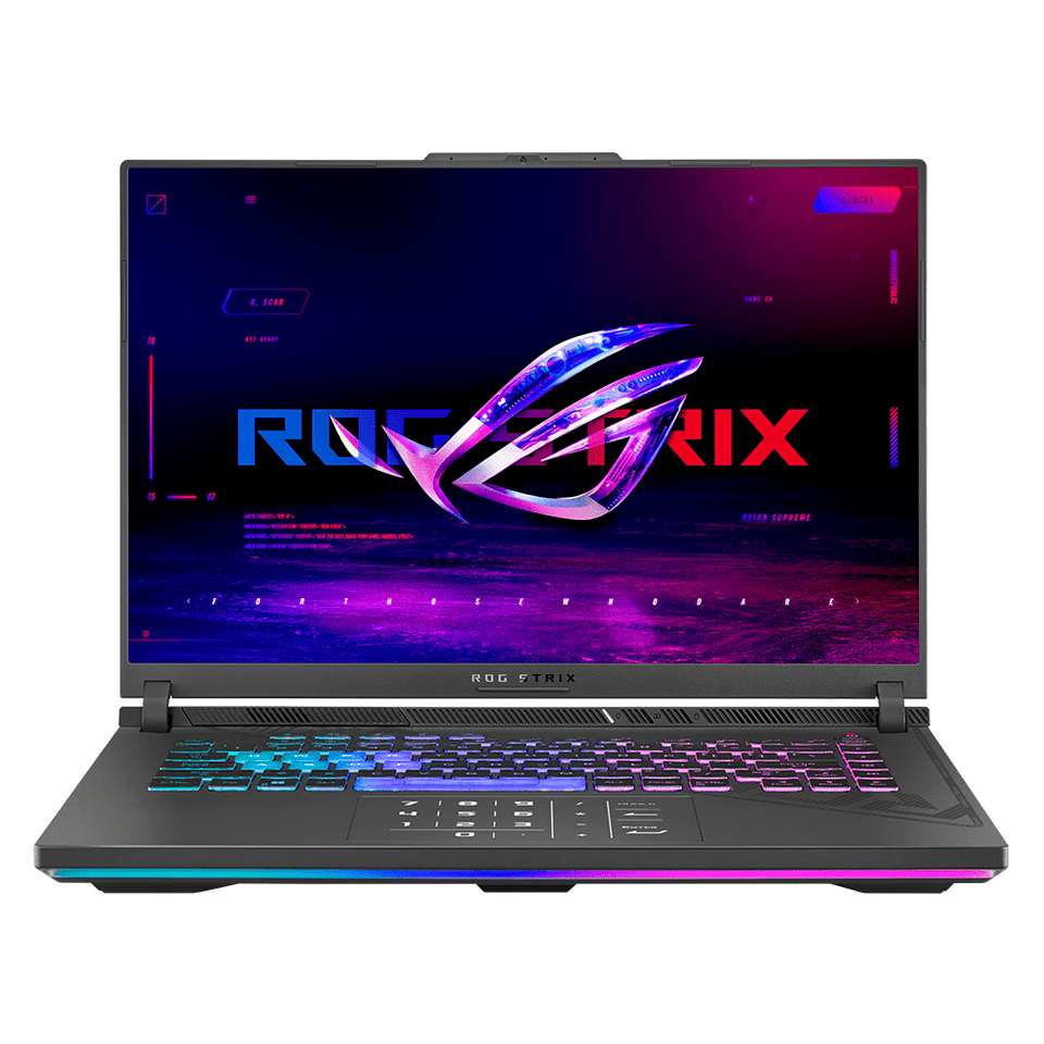 ASUS ROG Strix Scar J614JVR ES94| i9 14ª Gen 14900HX 5.8GHz | 16GB RAM DDR5 | RTX 4060 8GB GDDR6 | SSD 1TB | Pantalla 16" 240Hz | Teclado RGB | Windows 11